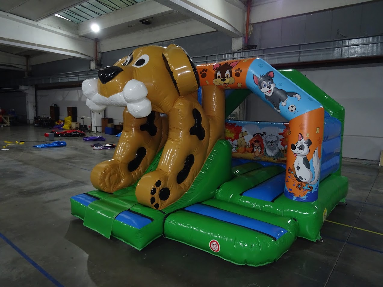 3D hund hoppeborg